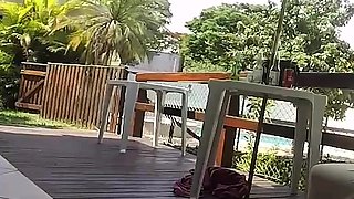 Hot wifey Thay Ksada pulverizing with the water delivery