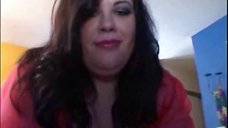 Busty BBW cougar fucks a younger boned guy