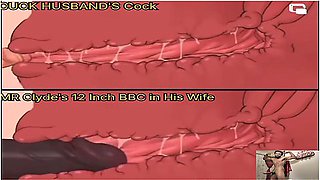 Mr Clydes 12 Inch Bbc Vs Cuckold Husbands Cock