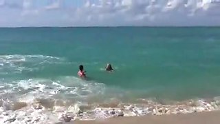 Nude beach - fisting friends