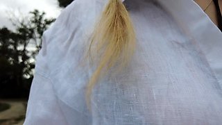 Amateur striptease and Solo masturbation