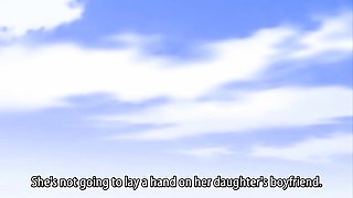 Big breasted hentai cutie stuffs her wet cunt with hard meat