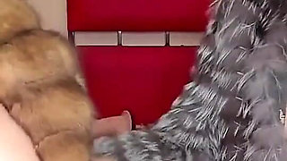 Fur Fetish Webcam Show with My Girlfriend, Strap-on Lesbian Sex in Fur