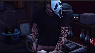Your Ex Wears A Ghostface Mask And Chases You In The Basement - Sims 4 Stories - Jackiecoxsims