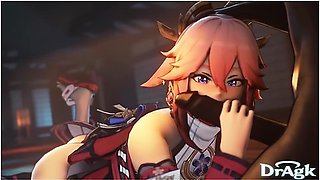 Hu Tao Genshin Impact Compilation Hilichurl Edition Ayaka Jean Shogun Raiden Amber