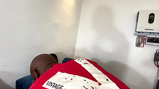 Beautiful Ebony with Big Ass Got Hot Sex in a Couch