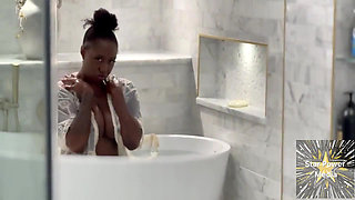 Sultry Soak: Giana's Naughty Bath Tease