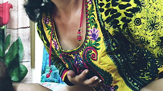 Hot Busty MILF Step Mom Sucks Step Son Cock While Husband Out