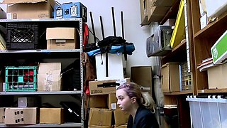 A teen shoplifter licked then fucked by an older officer