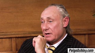 PAIGE ASHLEY - Ben Dover Tears up Her Cock-squeezing Arsehole