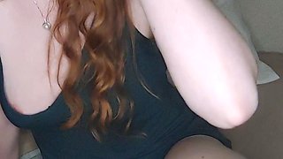 Busty amateur GF webcam solo