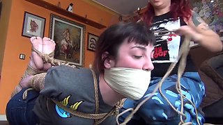 Lesbian Tattooed Femdom Bondage