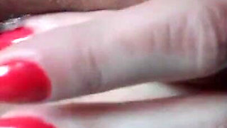 Playing with My Cute Shaved Holes Under Blue Panties