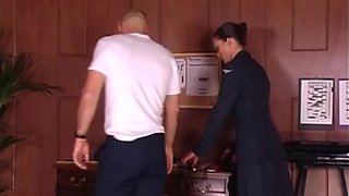 Posh Army Sargaent puts trainee though his paces