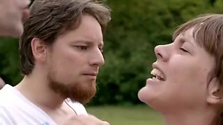 Horny amateur Nudists, Brunette adult clip