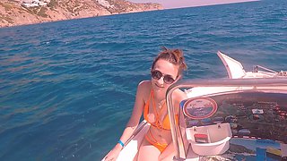 Gail Bates - Holiday Public Sex On Boat With Creampie -