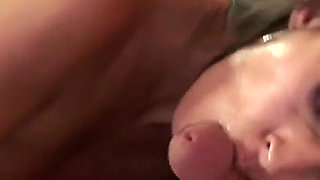 Brunette Asian Nikki Daniels sucks and fucks a big cock