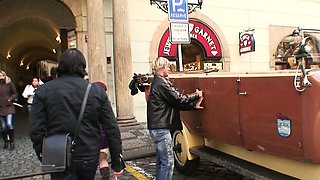 70 years old bitch rides stranger's cock