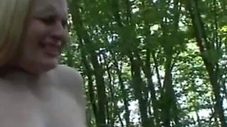 Humiliating whipping kneeling on the lake shore