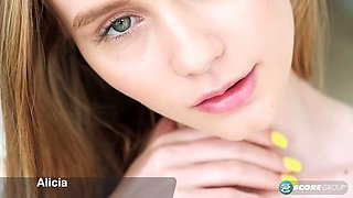 Blonde Alicia Williams Striptease
