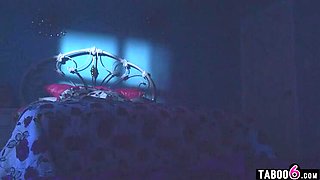 step Dad fucks daughters teen friend Anny Aurora in the middle of the night