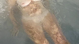 Naked in the Hot Tub