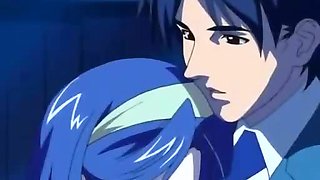 Sweet chick seduces boss in lewd hentai