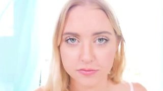 Chloe Couture grips your throbbing cock and licks the tip