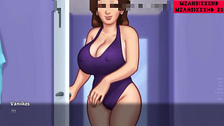 Busty And Horny Stepmom. (Summertime Saga Gameplay)