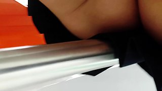 Panty in the ass upskirt