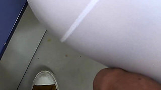 Stranger Horny MILF Touch My Dick in Subway - Cock Rubbing Handjob in Train