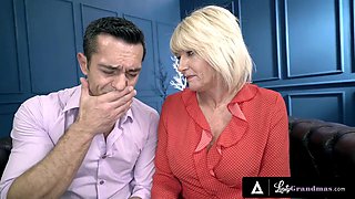 LUSTY GRANDMAS - Busty Teacher Milf Amy Fucks Her Student