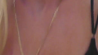 Finger Fucking Wet in the Shower Wearing a Silk Nightie