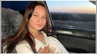 My Best Friends Girlfriend Sucked My Dick In The Car For Only 10 Dollars. What A Slut