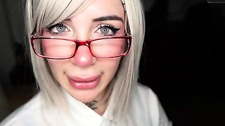 Nerd damsel turns into a nympho, LilMilk's hottest hook-up