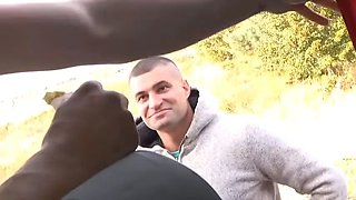 Mature Ladies Picking up Fresh Cum in the MatureVan