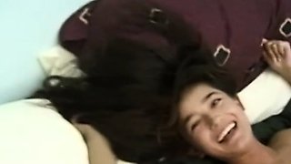 Asian amateurs threeway fuck black dude
