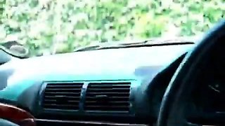 UK Car blowjob with blonde mom Kathey