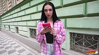 German Scout - Multiple Orgasm for Slim Teen Adelina Jameson by Pick up Casting Fuck
