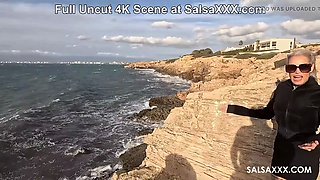 Fuck me on the Beach! Horny MILF Sophie Logan fucked by Jean Pallett at SalsaXXX