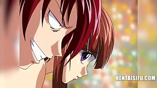 Uncensored Hentai Threesome with English Subs - Hot Bikini Anime Porn