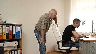 Comely nymph relishes taboo sex with boyfriends old man
