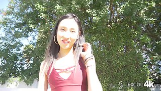 Naughty Asian girl with small tits Eva Yi is poked missionary well