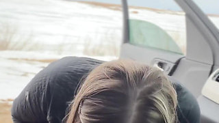 Huge Boobs MILF Caught Fucking Driver Outside