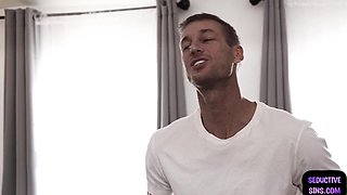 Gagging hairy bitch pounded in missionary by perverted fu