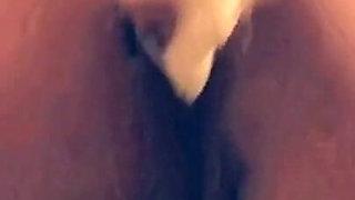 Slave Masturbates with Two Dildos and Then Gets Cum on Her Asshole