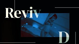 Asian babe handjob at shower with a huge long