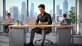 I squirt at the office today and I make my coworkers jerking off!