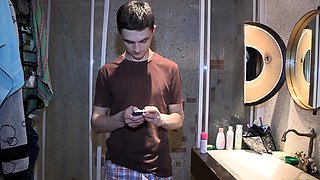 Romantic barely legal russian brunette Elena fucking