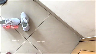 Caught Stepsister Masturbating in the Toilet!